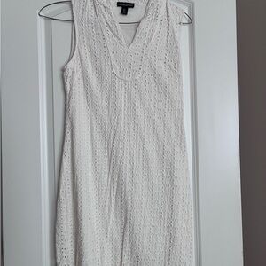 Cynthia Rowley White Sleeveless Eyelet Dress
